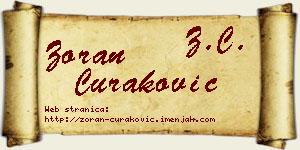 Zoran Curaković vizit kartica